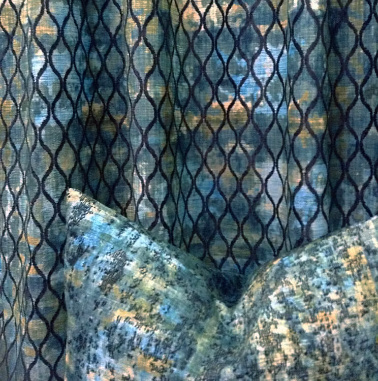 Jakobsdals Textil Metervara - PORTOFINO (petrol)