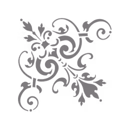 Autentico Schablon - Corner No:1 Ella (L) ca 43x43cm