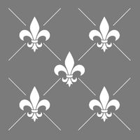 Autentico Schablon - Fleur de Lis Composition ca 30x30cm