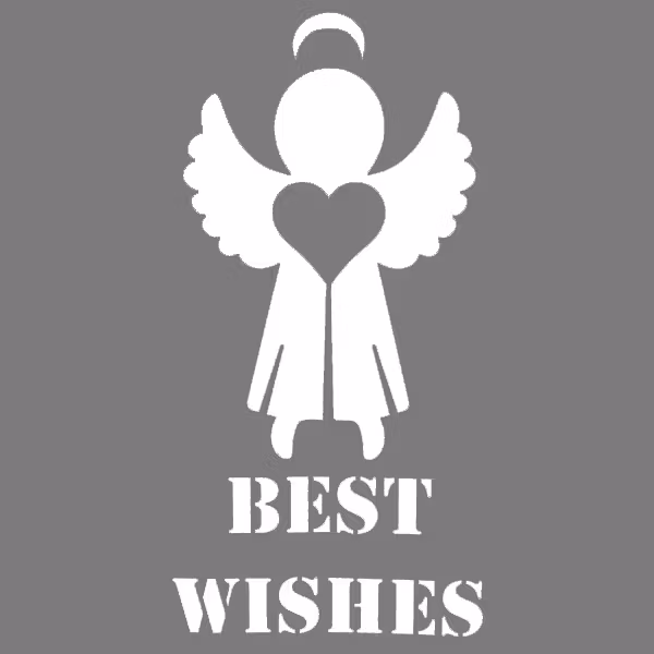 Autentico Schablon - Best Wishes