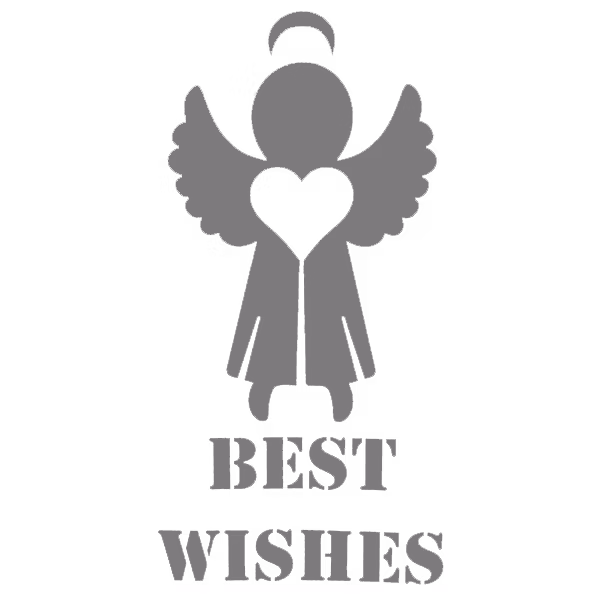 Autentico Schablon - Best Wishes