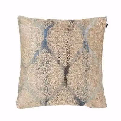 Jakobsdals Textil Metervara - PETROL Damask - Storleksreferens mönster / Inspiration