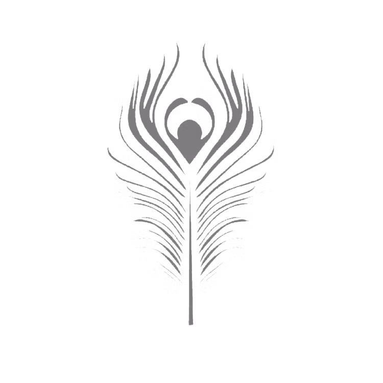 Autentico Schablon - Peacock Feather Fine