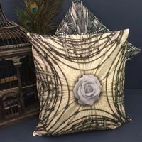 Van Asch Kuddfodral - Burlesque Jet 50x50cm
