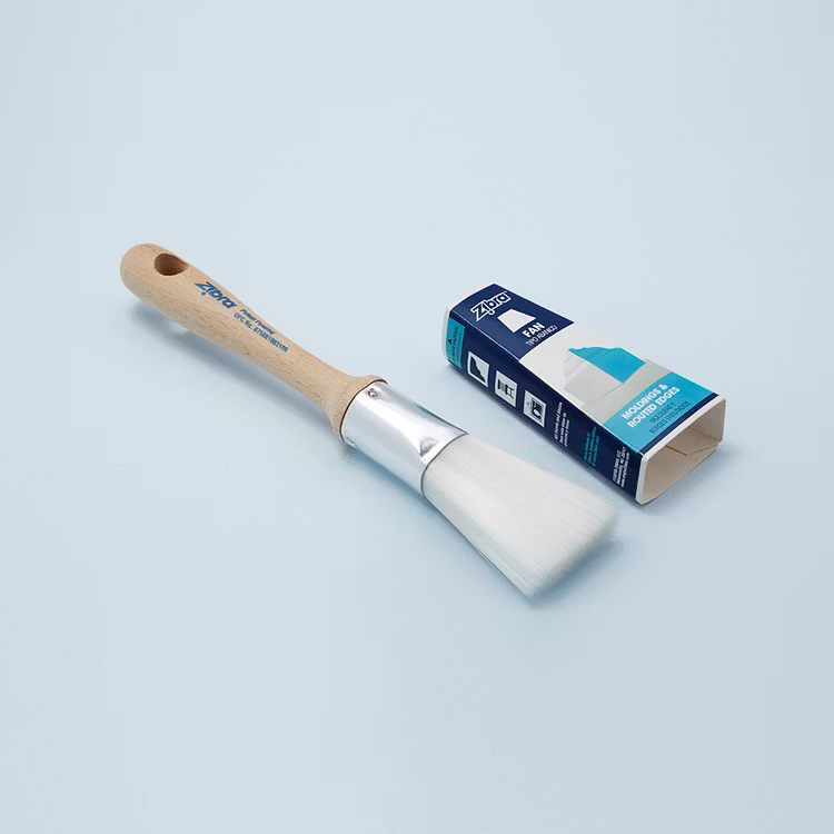 PENSEL - Zibra FAN Paint Brush - Solfjäderformad snickeri- och möbelpensel