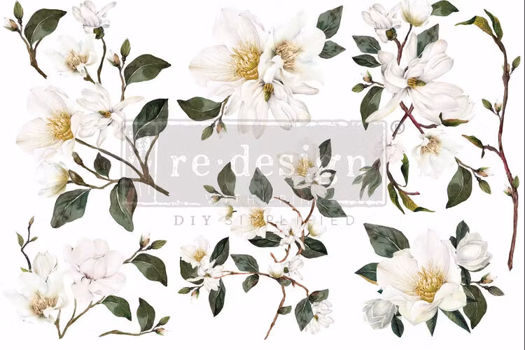 TRANSFER - Re Design Décor Transfers - White Magnolia