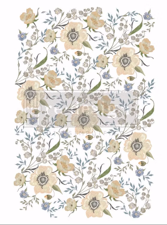 TRANSFER - Re Design Décor Transfers - Goldenrod Florals
