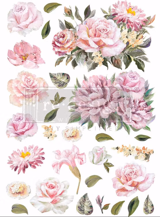TRANSFER - Re Design Décor Transfers - Rose Quartz