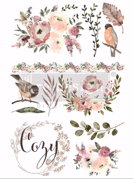 TRANSFER -  Re Design Décor Transfers - Cozy Evening