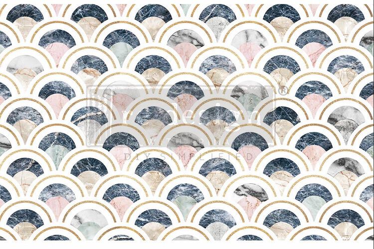 DECOUPGE (decoupagepapper) Re Design Tissue Paper - Marbled Scales