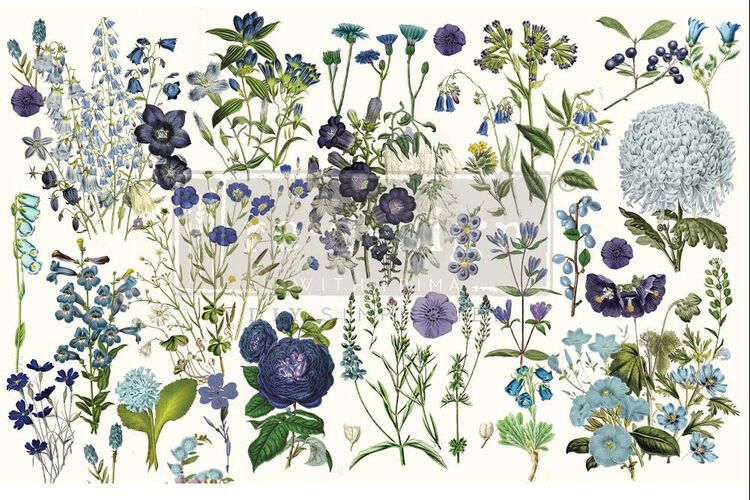 DECOUPAGE (decoupagepapper) - Re Design Tissue Paper - Blue Meadows