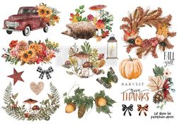 Re Design Décor Transfers® - Autumn Essentials - LITEN ca 30x46cm