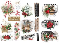 Re Design Décor Transfers® - Xmas Tag - LITEN ca 30x46cm