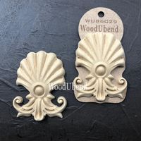 WoodUbend® Shell Plumes 9x7cm WUB6029 (2-pack)