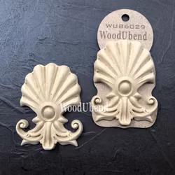 WoodUbend® Shell Plumes 9x7cm WUB6029 (2-pack)
