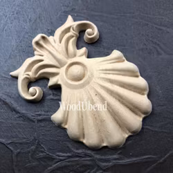 WoodUbend® Shell Plumes 9x7cm WUB6029 (2-pack)