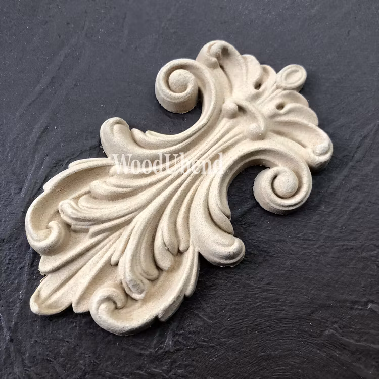 ORNAMENT - WoodUbend - Plumes WUB6053