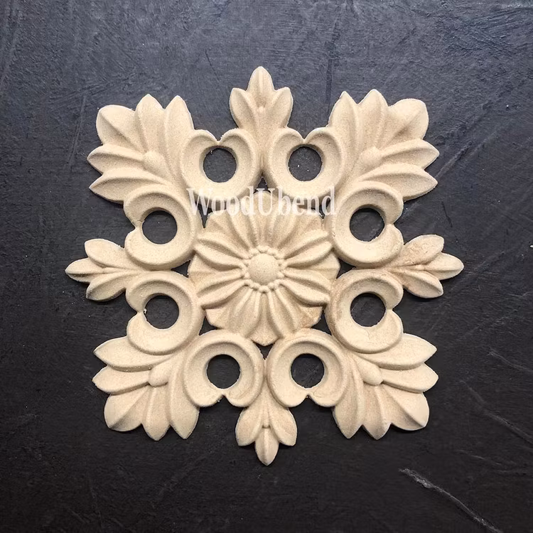 ORNAMENT - WoodUbend - Floral Squares WUB2130