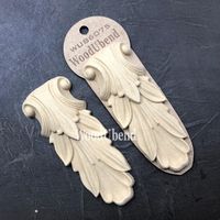 WoodUbend® Leafy Corbels 12x5cm WUB6075 (2-pack)