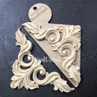 WoodUbend® Ornate Plumes - ca19x10cm WUB6093 (2-pack)