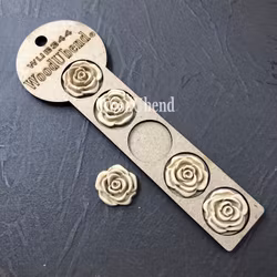 WoodUbend® Swirl Rose Buds Ø 2.7cm WUB0344 (5-pack)