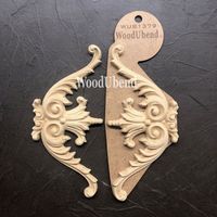 WoodUbend® Pediments 18.5x9cm WUB1379 (2-pack)