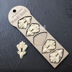 WoodUbend® Keyholes 4.5x4cm WUB0990 (5-pack)