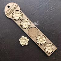 WoodUbend® Petalled Flowers 4x4cm WUB1117.5 (5-pack)