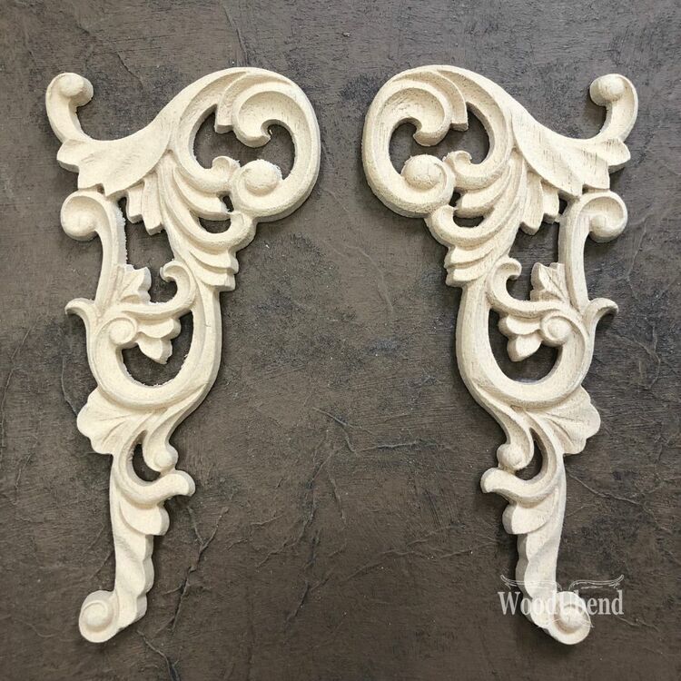 ORNAMENT - WoodUbend - Corner Scrolls WUB2102