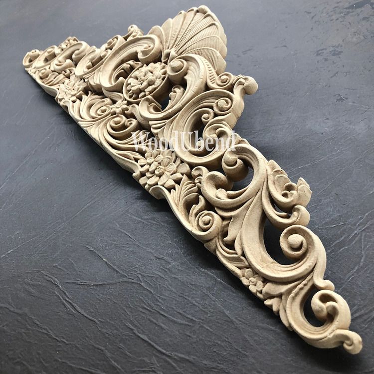 ORNAMENT -  Krön - WoodUbend - Pediment UB1262