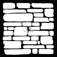 Posh Chalk® Schablon - Brick Wall 50x50cm