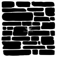 Posh Chalk® Schablon - Brick Wall 50x50cm