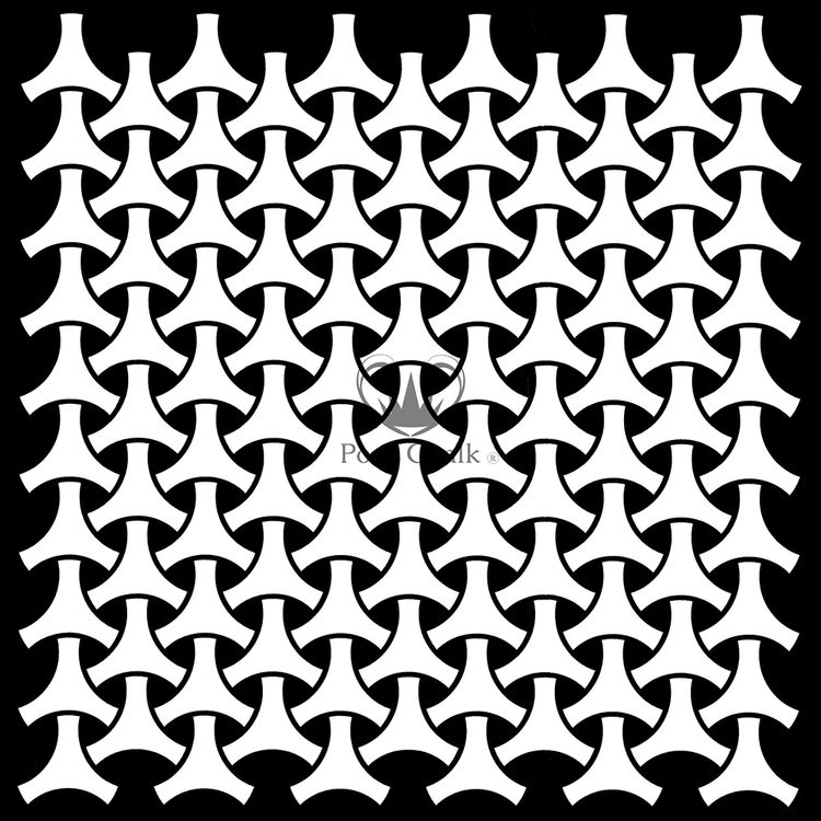 SCHABLONER - Posh Chalk Premium Stencil - Geo Weave