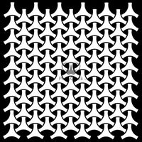 Posh Chalk® Schablon - Geo Weave 50x50cm