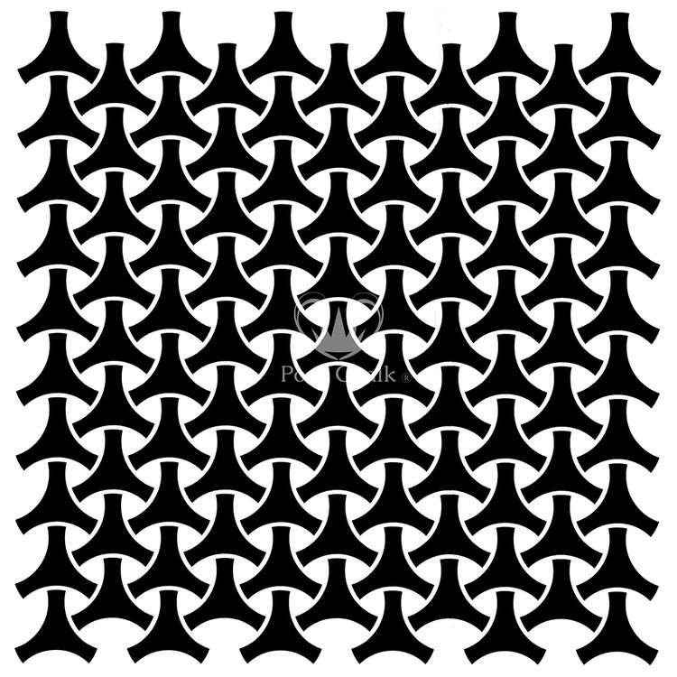 SCHABLONER - Posh Chalk Premium Stencil - Geo Weave