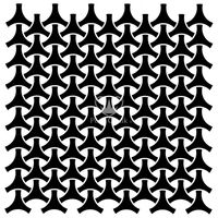 Posh Chalk® Schablon - Geo Weave 50x50cm