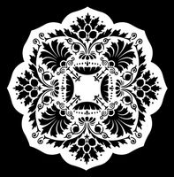 Posh Chalk® Schablon - Sue Chic's Mandala 50x50cm