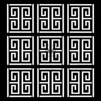 Posh Chalk® Schablon - Greek Maze 50x50cm