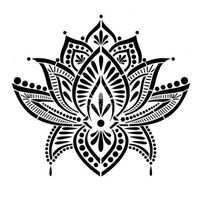 Posh Chalk® Schablon - Lotus Blossom 30x30cm