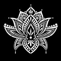 Posh Chalk® Schablon - Lotus Blossom 30x30cm