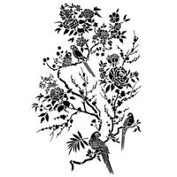 Posh Chalk® Schablon - Oriental Garden 35x50cm