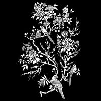 Posh Chalk® Schablon - Oriental Garden 35x50cm
