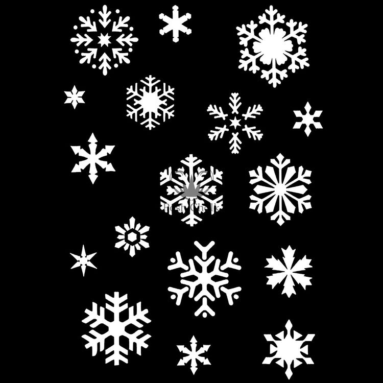 SCHABLONER - Posh Chalk Premium Stencil - Snowflakes