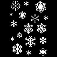 Posh Chalk® Schablon - Snowflakes 21x30cm
