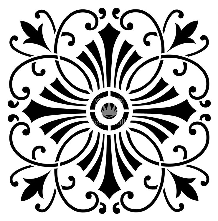 SCHABLONER - Posh Chalk Premium Stencils - Posh Cross