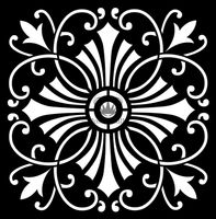 Posh Chalk® Schablon - Posh Cross 50x50cm