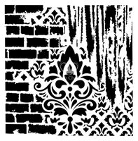 Posh Chalk® Schablon - Secret Garden 50x50cm