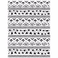 Belles and Whistles Schablon - MUDCLOTH ca 40x50cm