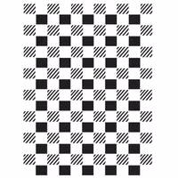 Belles and Whistles Schablon - WHIMSICAL CHECK ca 40x50cm