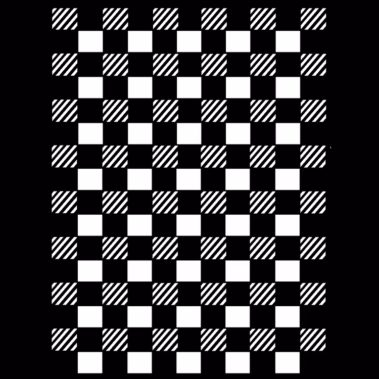SCHABLONER - Belles and Whistles Stencil - WHIMSICAL CHECK